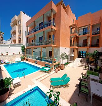Boek je vakantie goedkoop naar Hotel Palmera Beach in Chersonissos voor je zonvakantie naar Kreta